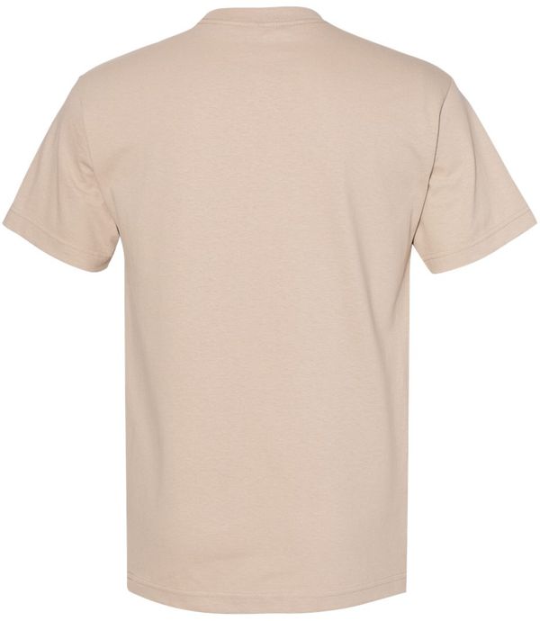 Am image of a Custom American Apparel Heavyweight Cotton Unisex Tshirt in Sand!