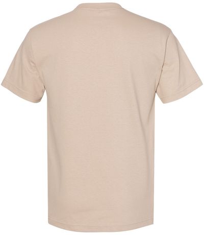 Am image of a Custom American Apparel Heavyweight Cotton Unisex Tshirt in Sand!