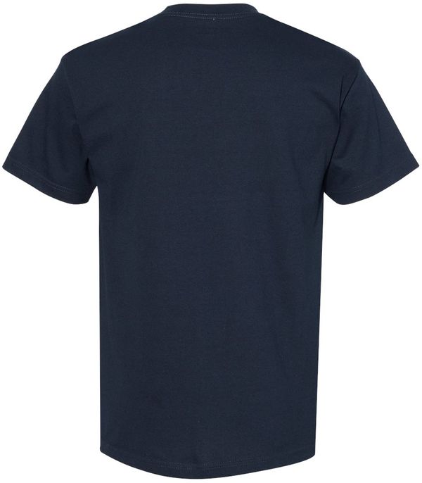 Am image of a Custom American Apparel Heavyweight Cotton Unisex Tshirt in True Navy!