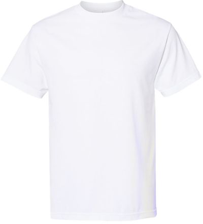 Am image of a Custom American Apparel Heavyweight Cotton Unisex Tshirt in White!
