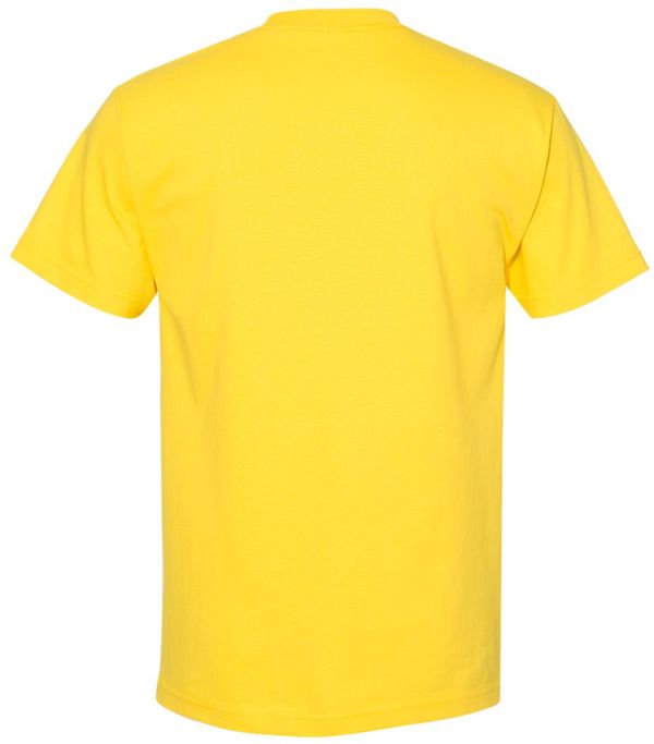 Am image of a Custom American Apparel Heavyweight Cotton Unisex Tshirt in Yellow!