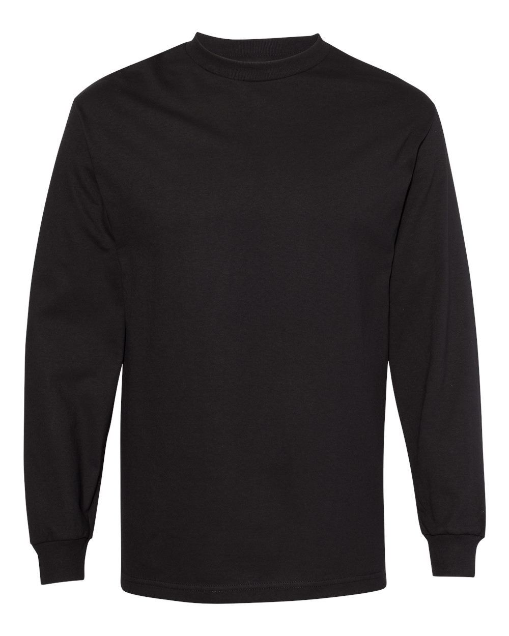 American Apparel Heavyweight Cotton Unisex Long Sleeve Tshirt in Black