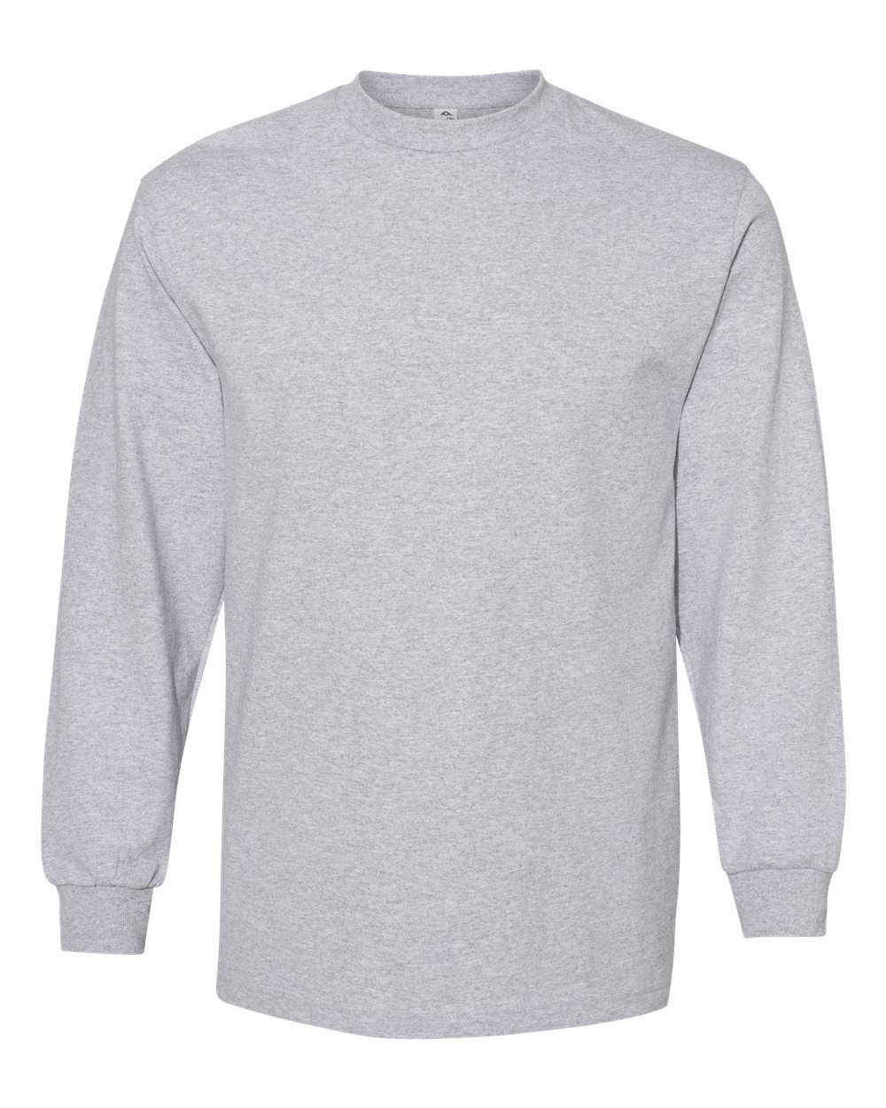 American Apparel Heavyweight Cotton Unisex Long Sleeve Tshirt in Heather Grey