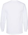 Am image of a Custom American Apparel Heavyweight Cotton Unisex Long Sleeve Tshirt in White!
