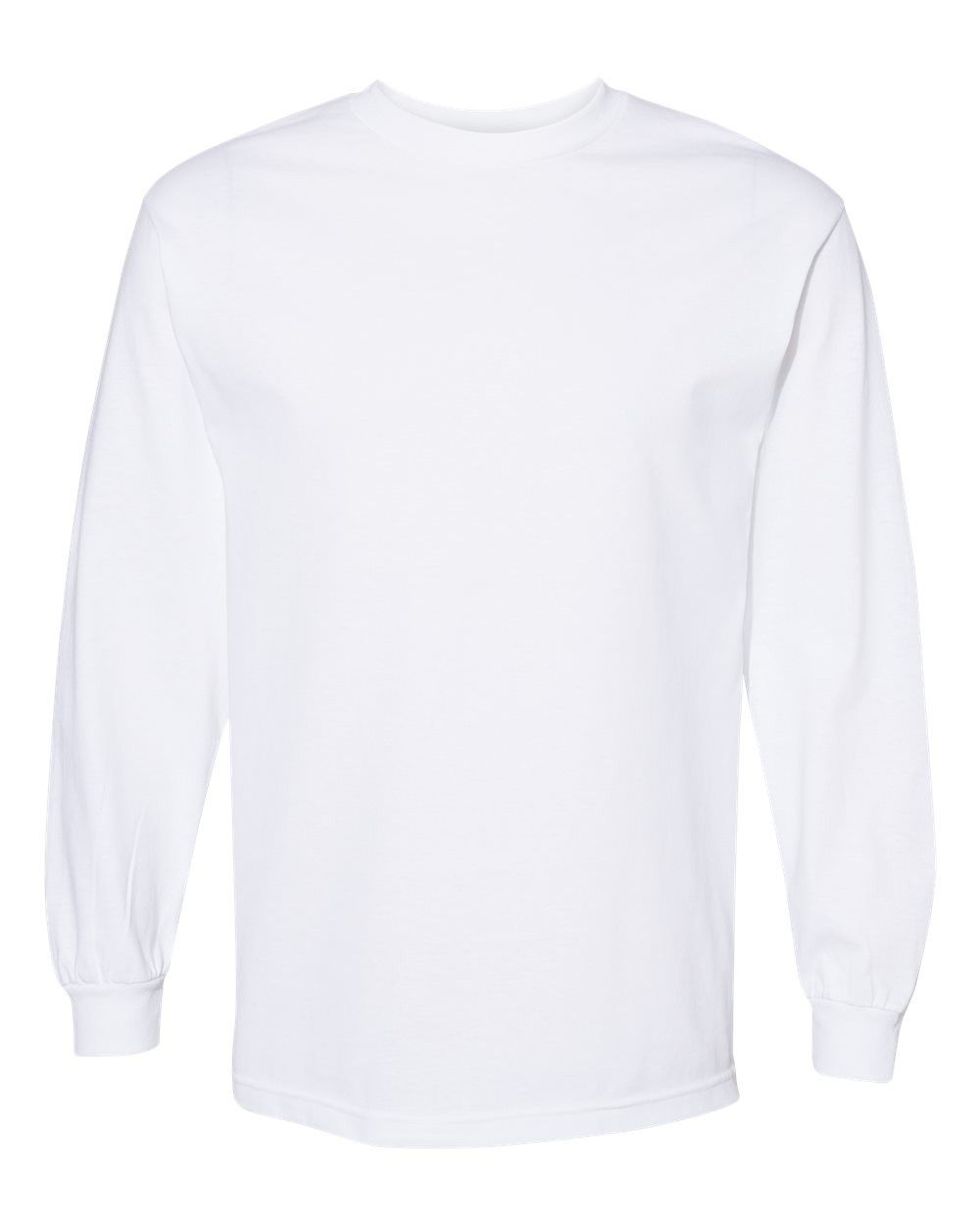 American Apparel Heavyweight Cotton Unisex Long Sleeve Tshirt in White
