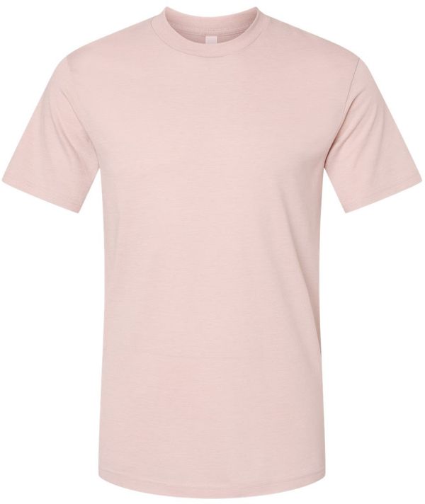 Am image of a Custom American Apparel Unisex CVC Tee in Heather Blush!