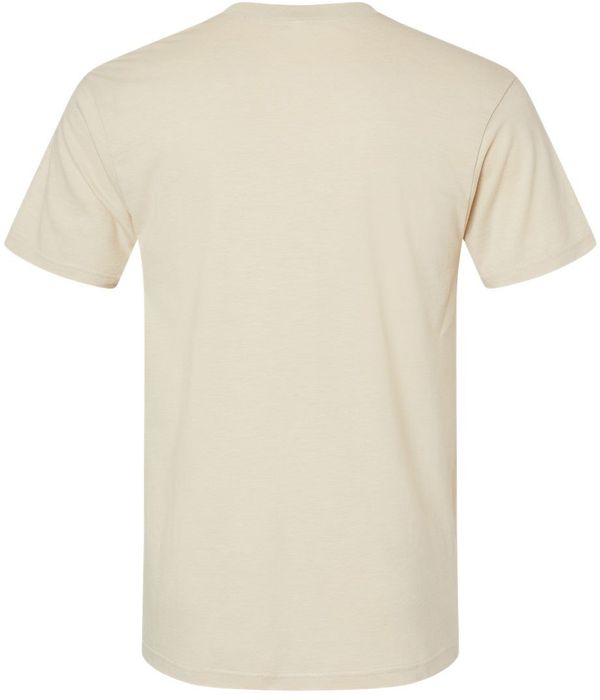 Am image of a Custom American Apparel Unisex CVC Tee in Heather Bone!