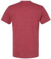 Am image of a Custom American Apparel Unisex CVC Tee in Heather Cardinal!