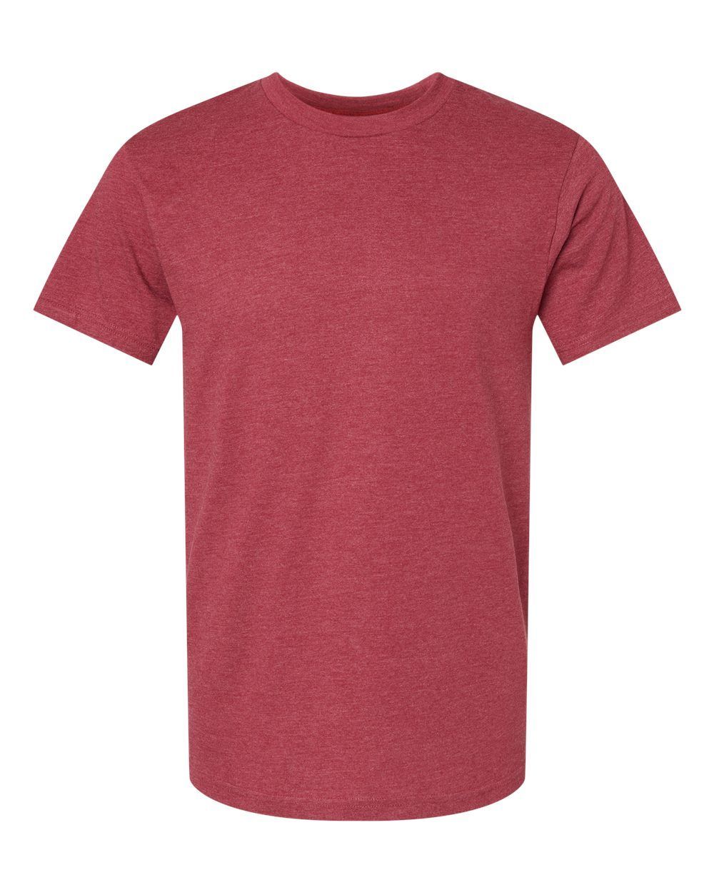 American Apparel Unisex CVC Tee in Heather Cardinal