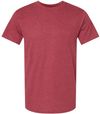 Am image of a Custom American Apparel Unisex CVC Tee in Heather Cardinal!
