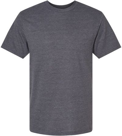 Am image of a Custom American Apparel Unisex CVC Tee in Heather Charcoal!