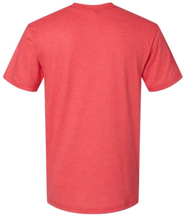 Am image of a Custom American Apparel Unisex CVC Tee in Heather Red!