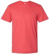 Am image of a Custom American Apparel Unisex CVC Tee in Heather Red!