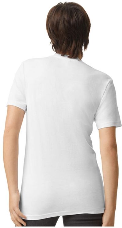 Am image of a Custom American Apparel Unisex CVC Tee in White!