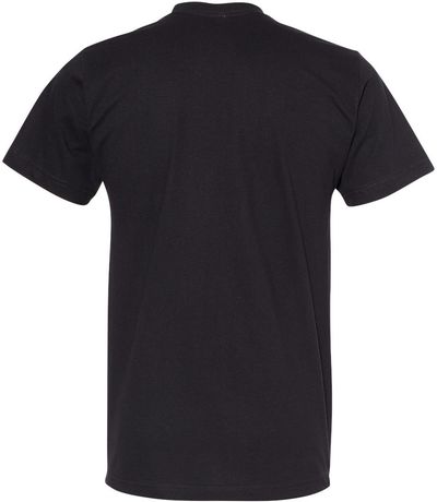 Am image of a Custom American Apparel Fine Jersey Short Sleeve Tee in Black!