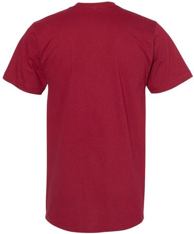 Am image of a Custom American Apparel Fine Jersey Short Sleeve Tee in Cranberry!