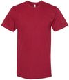 Am image of a Custom American Apparel Fine Jersey Short Sleeve Tee in Cranberry!