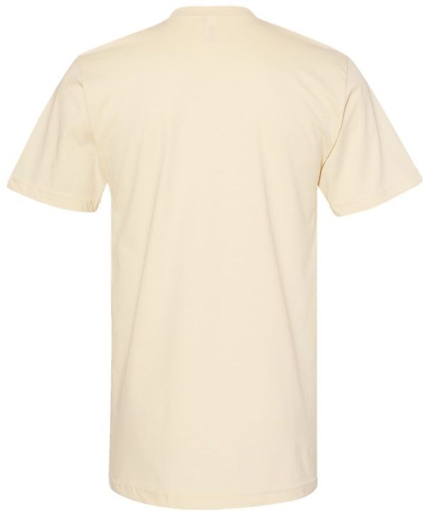 Am image of a Custom American Apparel Fine Jersey Short Sleeve Tee in Cream!