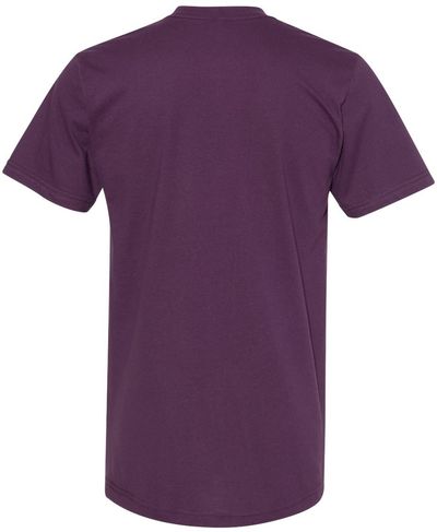 Am image of a Custom American Apparel Fine Jersey Short Sleeve Tee in Eggplant!