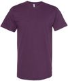 Am image of a Custom American Apparel Fine Jersey Short Sleeve Tee in Eggplant!