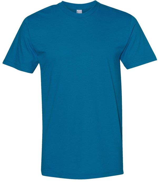 Am image of a Custom American Apparel Fine Jersey Short Sleeve Tee in Sea Blue!