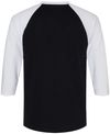 Am image of a Custom American Apparel  Unisex CVC Three Quarter Sleeve Tee in Black/White!