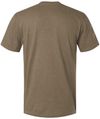 Am image of a Custom American Apparel Unisex CVC Henley Tee in Heather Army!