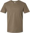 Am image of a Custom American Apparel Unisex CVC Henley Tee in Heather Army!