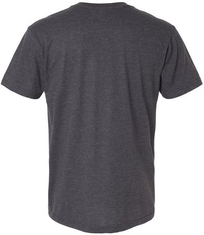 Am image of a Custom American Apparel Unisex CVC Henley Tee in Heather Charcoal!