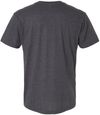 Am image of a Custom American Apparel Unisex CVC Henley Tee in Heather Charcoal!