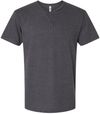 Am image of a Custom American Apparel Unisex CVC Henley Tee in Heather Charcoal!