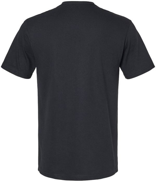 Am image of a Custom American Apparel Unisex CVC V Neck Tee in Black!