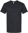 Am image of a Custom American Apparel Unisex CVC V Neck Tee in Black!