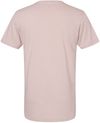 Am image of a Custom American Apparel Unisex CVC V Neck Tee in Heather Blush!