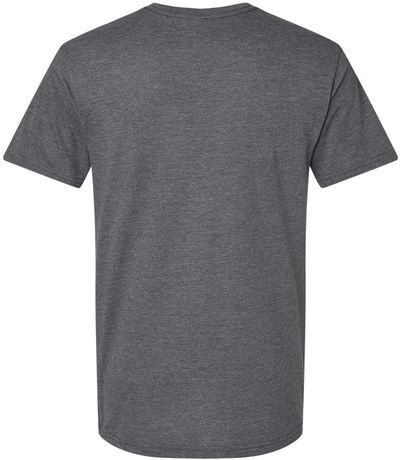 Am image of a Custom American Apparel Unisex CVC V Neck Tee in Heather Charcoal!