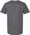 Am image of a Custom American Apparel Unisex CVC V Neck Tee in Heather Charcoal!