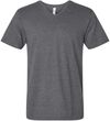 Am image of a Custom American Apparel Unisex CVC V Neck Tee in Heather Charcoal!