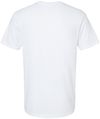 Am image of a Custom American Apparel Unisex CVC V Neck Tee in White!