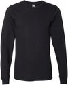 Am image of a Custom American Apparel Fine Jersey Long Sleeve Tee in Black!