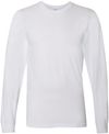 Am image of a Custom American Apparel Fine Jersey Long Sleeve Tee in White!