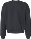 Am image of a Custom American Apparel ReFlex Womens Fleece Crewneck Sweatshirt in Black!