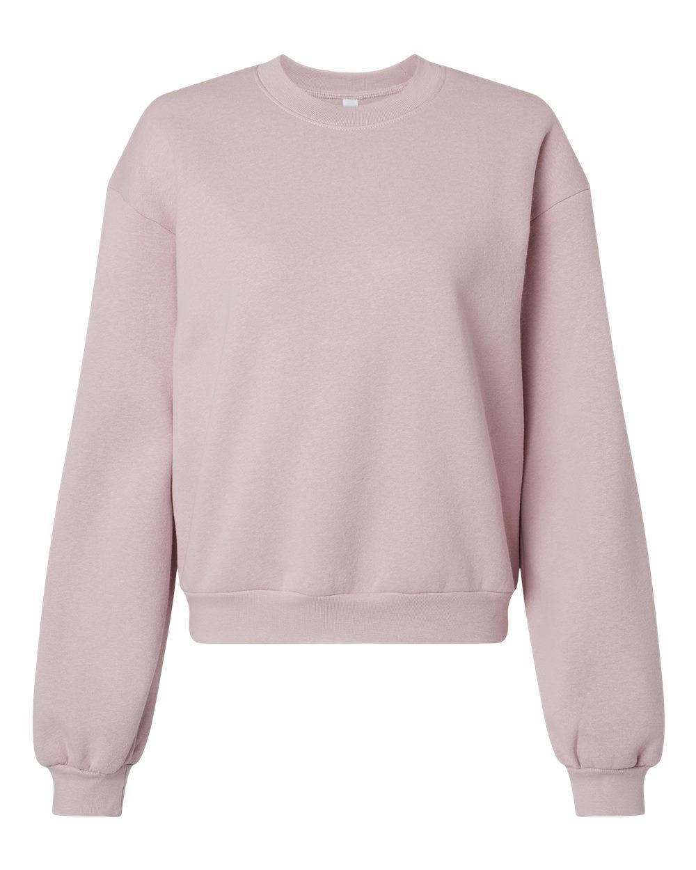 American Apparel ReFlex Womens Fleece Crewneck Sweatshirt in Blush