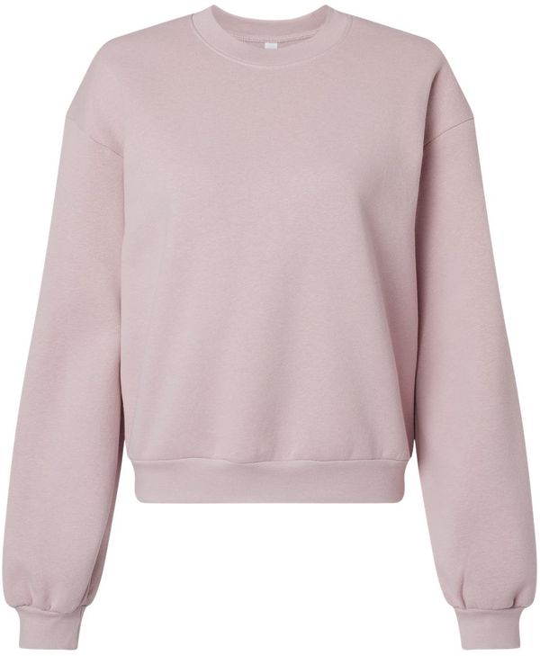 Am image of a Custom American Apparel ReFlex Womens Fleece Crewneck Sweatshirt in Blush!