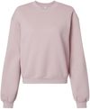 Am image of a Custom American Apparel ReFlex Womens Fleece Crewneck Sweatshirt in Blush!