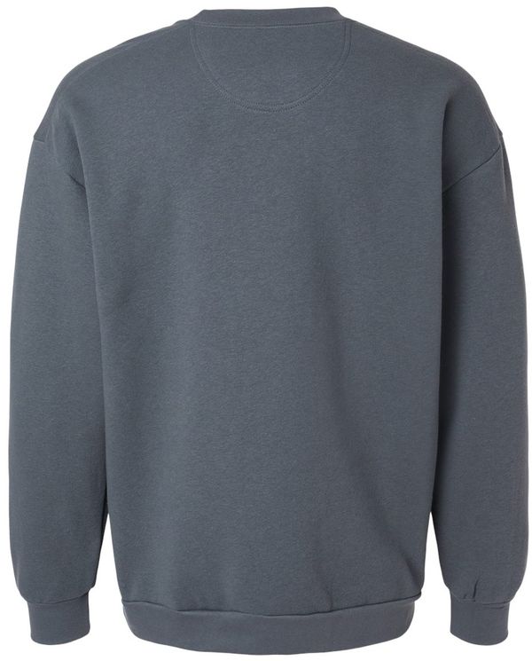 Am image of a Custom American Apparel ReFlex Fleece Crewneck Sweatshirt in Asphalt!
