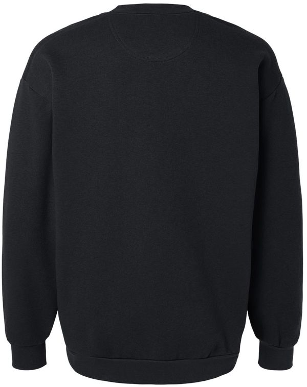 Am image of a Custom American Apparel ReFlex Fleece Crewneck Sweatshirt in Black!