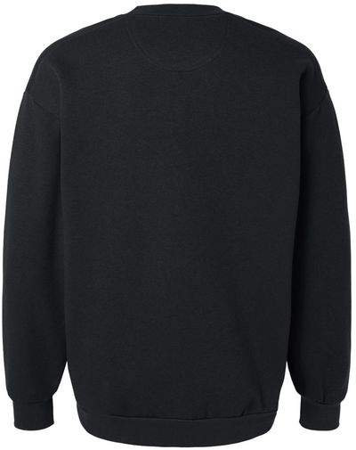 Am image of a Custom American Apparel ReFlex Fleece Crewneck Sweatshirt in Black!