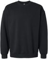 Am image of a Custom American Apparel ReFlex Fleece Crewneck Sweatshirt in Black!