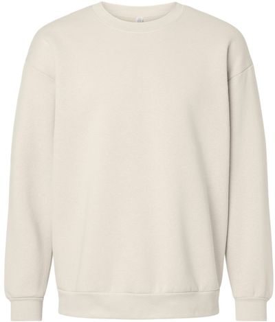 Am image of a Custom American Apparel ReFlex Fleece Crewneck Sweatshirt in Bone!