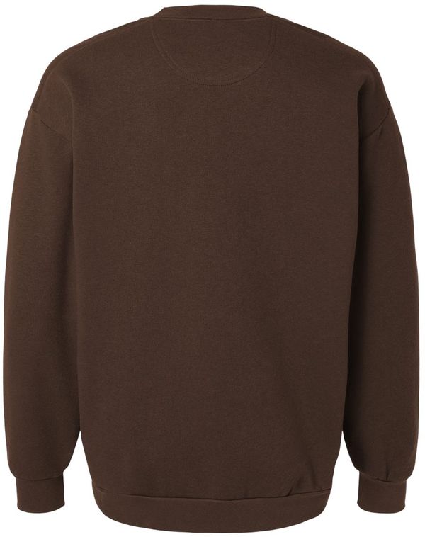 Am image of a Custom American Apparel ReFlex Fleece Crewneck Sweatshirt in Brown!